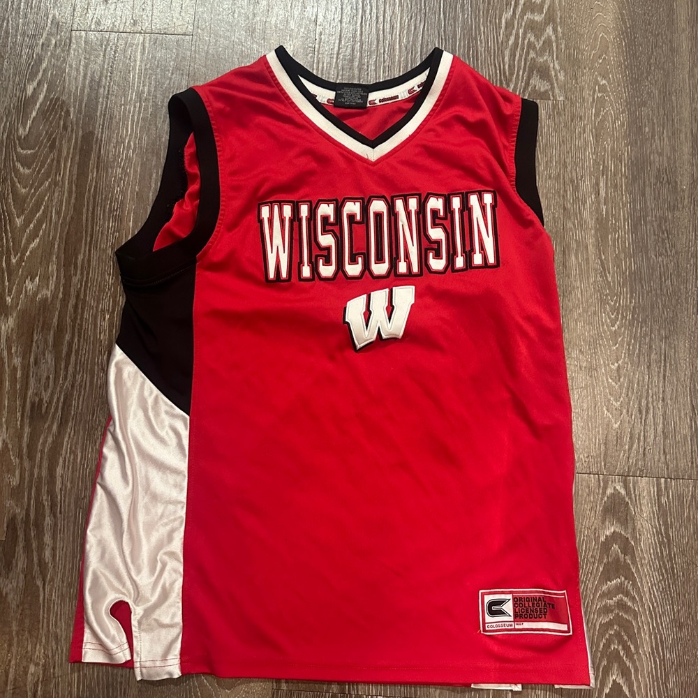 Wisconsin Red Basketball Jersey
